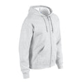 Ash - Side - Gildan Mens Heavy Blend Full Zip Hoodie