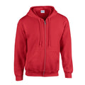 Red - Front - Gildan Mens Heavy Blend Full Zip Hoodie