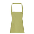 Lime - Back - Premier Unisex Adult Cotton Bibbed Apron