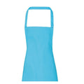 Turquoise - Back - Premier Unisex Adult Cotton Bibbed Apron