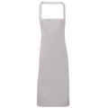 Silver - Front - Premier Unisex Adult Cotton Bibbed Apron