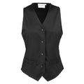 Black - Front - Premier Womens-Ladies Hospitality Waistcoat