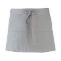 Silver - Front - Premier Colours 3 Pocket Short Apron