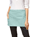 Aqua - Back - Premier Colours 3 Pocket Short Apron