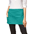 Emerald - Back - Premier Colours 3 Pocket Short Apron