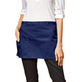 Navy - Back - Premier Colours 3 Pocket Short Apron