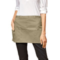 Olive - Back - Premier Colours 3 Pocket Short Apron