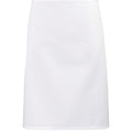 White - Front - Premier Colours Mid Length Apron