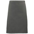 Dark Grey - Front - Premier Colours Mid Length Apron