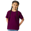 Maroon - Front - Gildan Childrens-Kids Softstyle T-Shirt