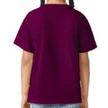 Maroon - Back - Gildan Childrens-Kids Softstyle T-Shirt