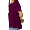 Maroon - Side - Gildan Childrens-Kids Softstyle T-Shirt