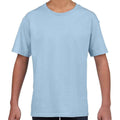 Light Blue - Front - Gildan Childrens-Kids Softstyle T-Shirt