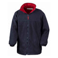 Red-Navy - Back - Result Mens StormDri 4000 Reversible Waterproof Jacket