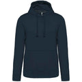 Navy - Front - Kariban Mens Hooded Sweatshirt