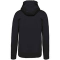 Black - Back - Kariban Mens Hooded Sweatshirt