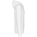 White - Side - Kariban Mens Hooded Sweatshirt