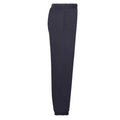 Deep Navy - Side - Fruit of the Loom Childrens-Kids Elasticated Hem Jogging Bottoms