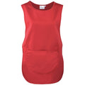 Red - Front - Premier Plain Pocket Tabard