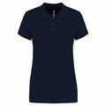 Navy - Front - Kariban Womens-Ladies Pique Polo Shirt