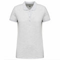 Ash Heather - Front - Kariban Womens-Ladies Pique Polo Shirt