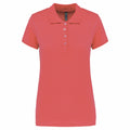 True Coral - Front - Kariban Womens-Ladies Pique Polo Shirt