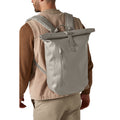 Natural Stone - Back - Quadra Lite Roll Top Waterproof Backpack