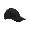 Black - Front - Beechfield 6 Panel Cotton Canvas Cap