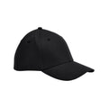 Black - Front - Beechfield Organic Cotton Stretch Cap