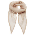 Natural - Front - Premier Unisex Adult Colours Chiffon Scarf