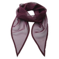 Aubergine - Front - Premier Unisex Adult Colours Chiffon Scarf