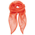 Orange - Front - Premier Unisex Adult Colours Chiffon Scarf