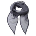 Steel - Front - Premier Unisex Adult Colours Chiffon Scarf