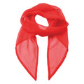 Strawberry Red - Front - Premier Unisex Adult Colours Chiffon Scarf