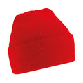 Classic Red - Front - Beechfield Childrens-Kids Original Cuffed Beanie