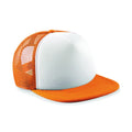 Orange-White - Front - Beechfield Vintage Snapback Trucker Cap