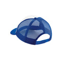 Bright Royal Blue-White - Back - Beechfield Vintage Snapback Trucker Cap