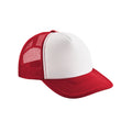 Classic Red-White - Front - Beechfield Vintage Snapback Trucker Cap