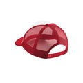 Classic Red-White - Back - Beechfield Vintage Snapback Trucker Cap