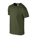 Military Green - Side - Gildan Mens Softstyle Heather T-Shirt