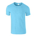 Sky Blue - Front - Gildan Mens Softstyle Heather T-Shirt