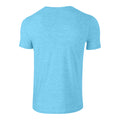 Sky Blue - Back - Gildan Mens Softstyle Heather T-Shirt