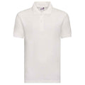 White - Front - Awdis Childrens-Kids Academy Pique Polo Shirt