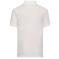 White - Back - Awdis Childrens-Kids Academy Pique Polo Shirt