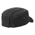 Vintage Black - Back - Beechfield Urban Herringbone Army Cap