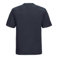 French Navy - Back - Russell Mens Heavyweight T-Shirt