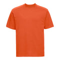 Orange - Front - Russell Mens Heavyweight T-Shirt