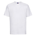 White - Front - Russell Mens Heavyweight T-Shirt