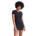 Black - Side - Skinni Fit Womens-Ladies T-Shirt Dress