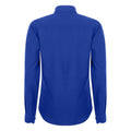 Royal Blue - Back - Henbury Womens-Ladies Moisture Wicking Long-Sleeved Shirt